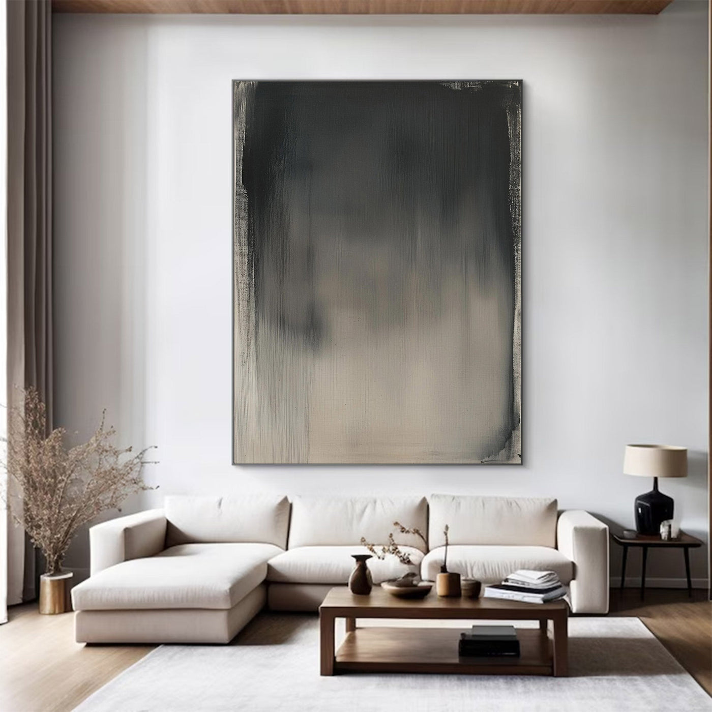 Large Abstract Gradient Canvas — Luxury Wall Art