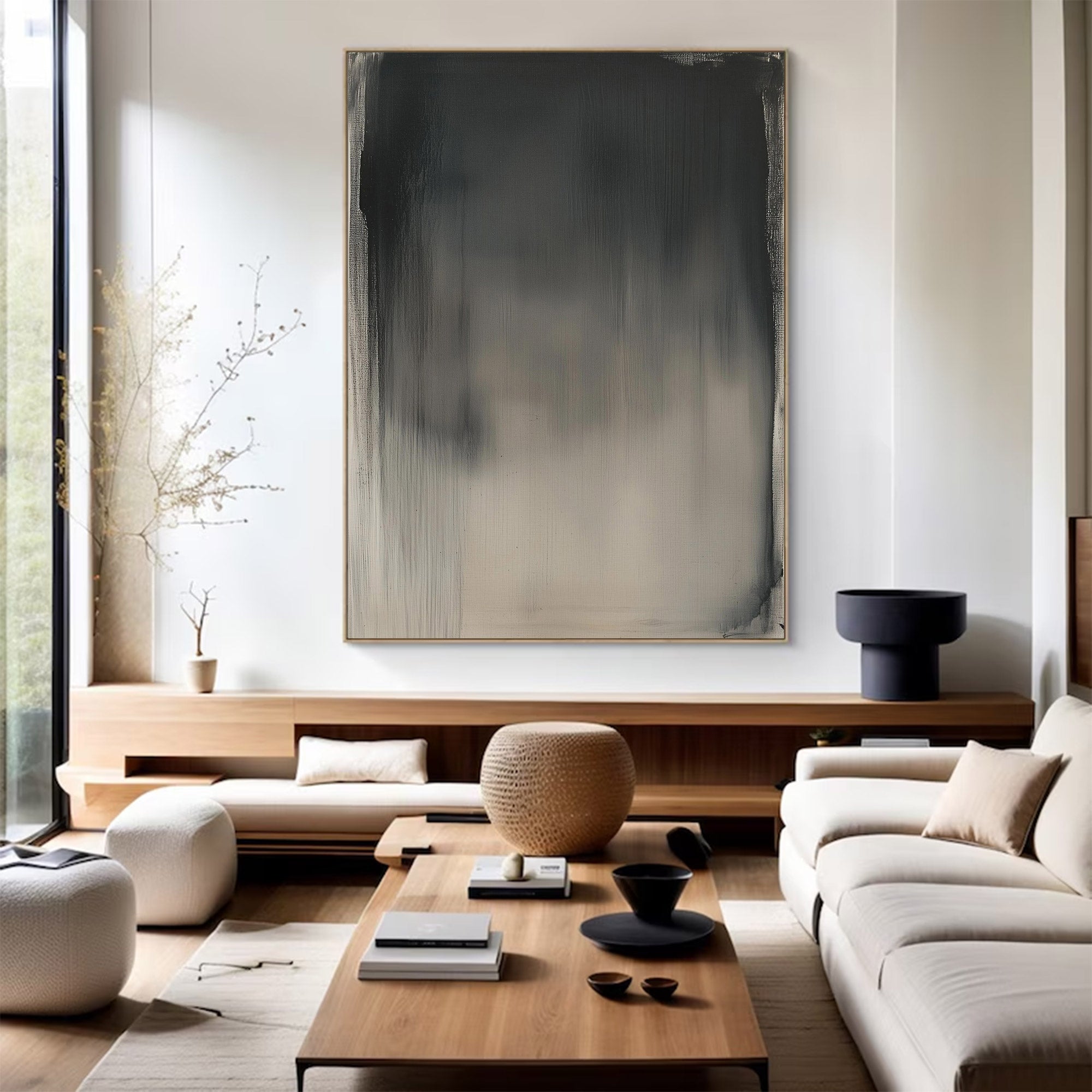 Large Abstract Gradient Canvas — Luxury Wall Art