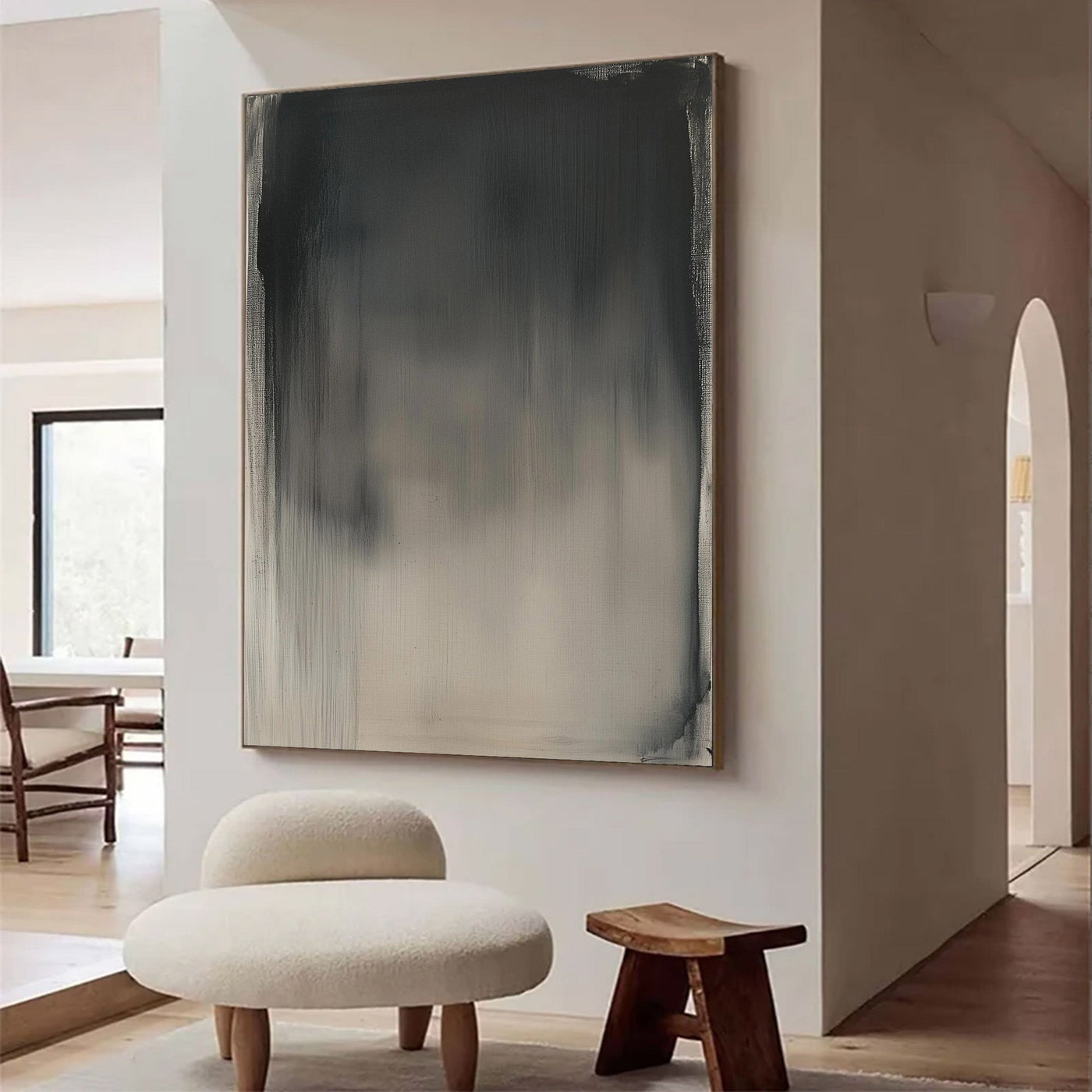 Large Abstract Gradient Canvas — Luxury Wall Art