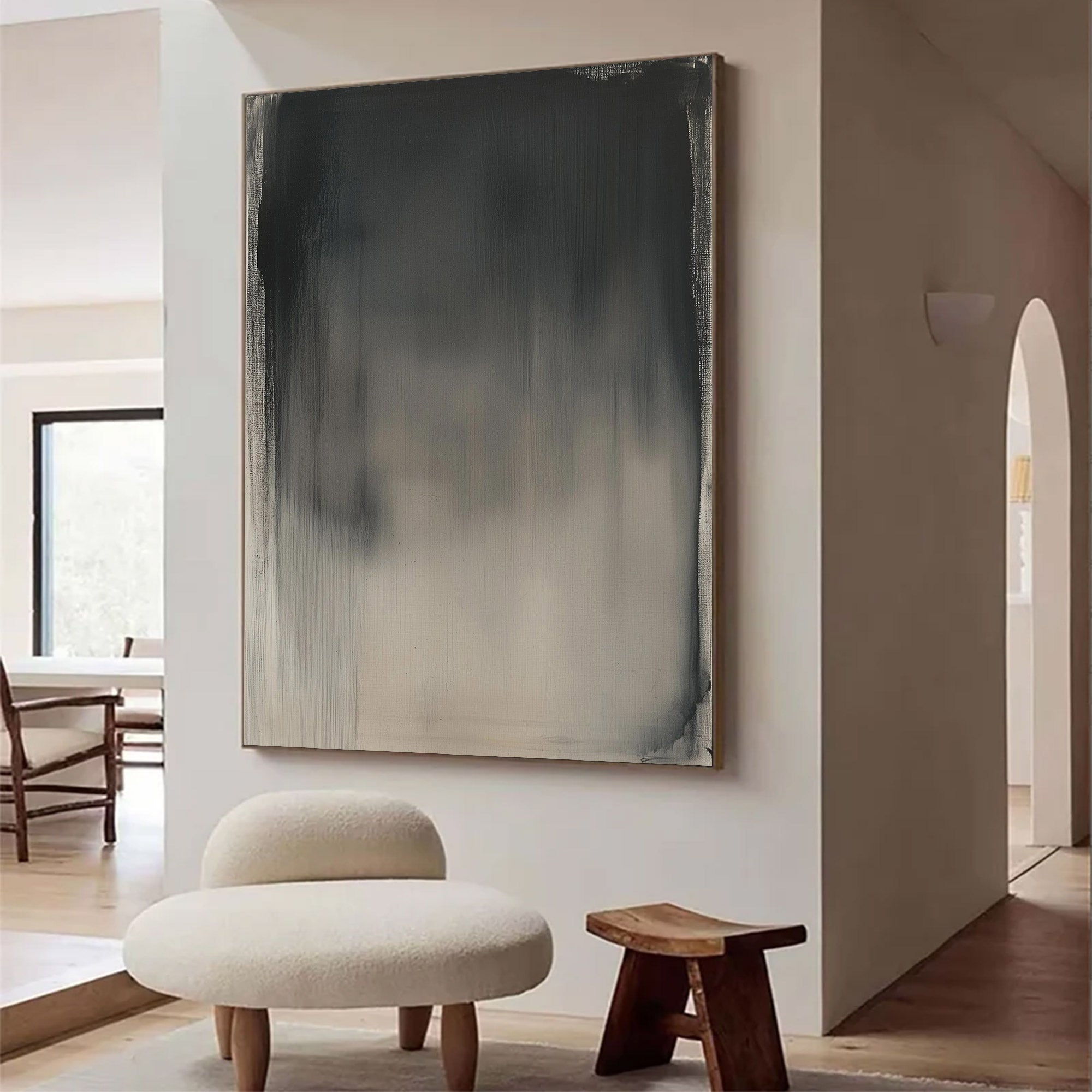 Large Abstract Gradient Canvas — Luxury Wall Art