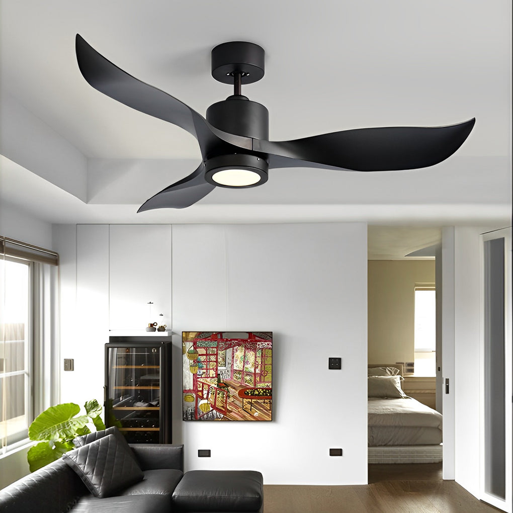 Nordic 3-Blade Ceiling Fan with LED Light and Remote
