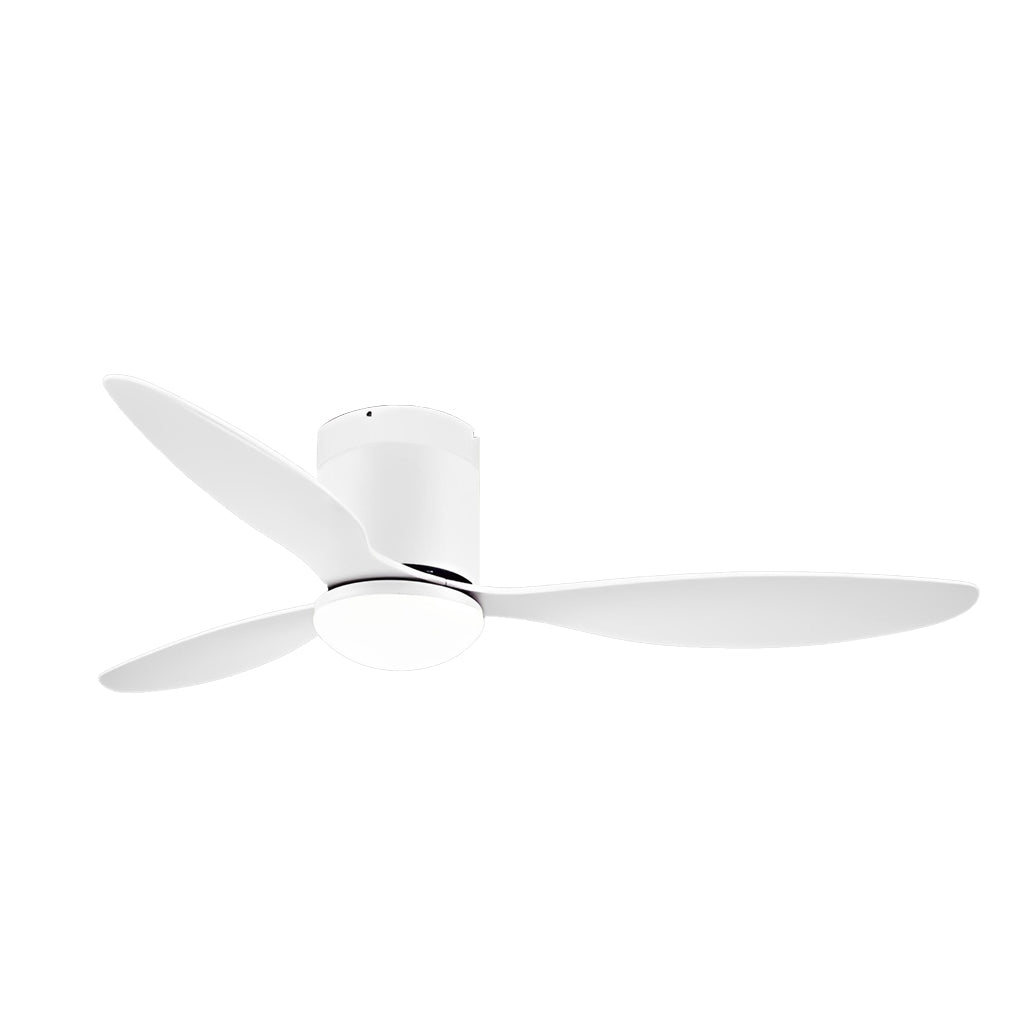3-Blade Modern Ceiling Fan with Dimmable LED Light & Remote