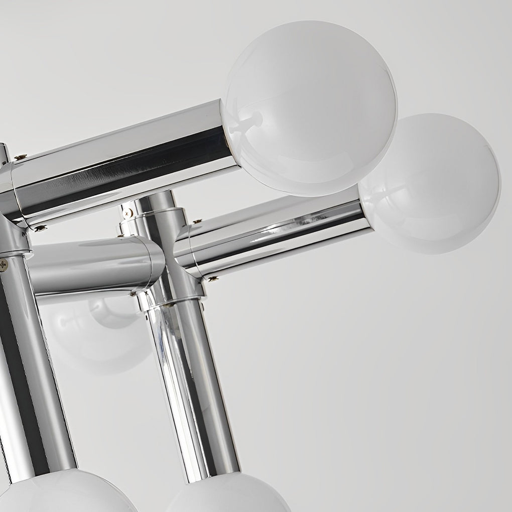 Sputnik Chandelier Modern 10-Light Chrome Glass Living Room Pendant