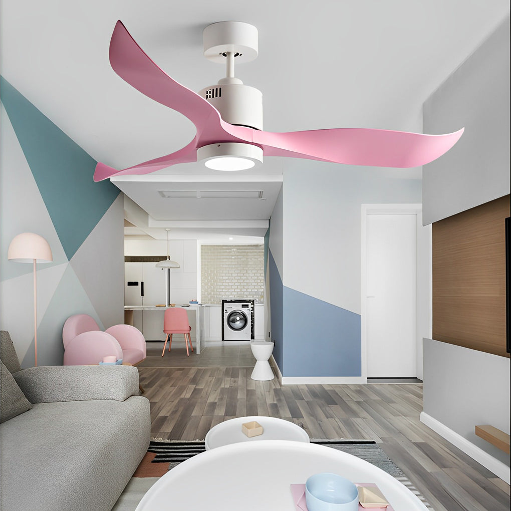 Nordic 3-Blade Ceiling Fan with LED Light & Remote