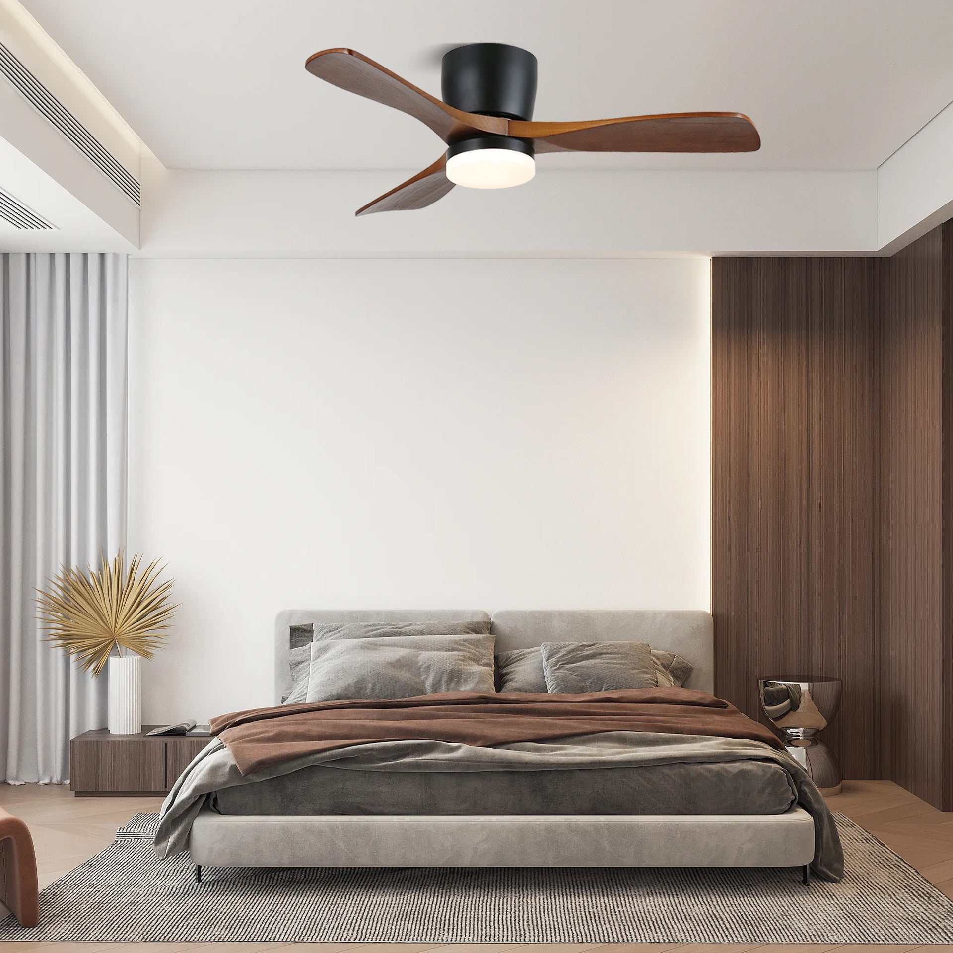 Aerodynamics Ceiling Fan with Light