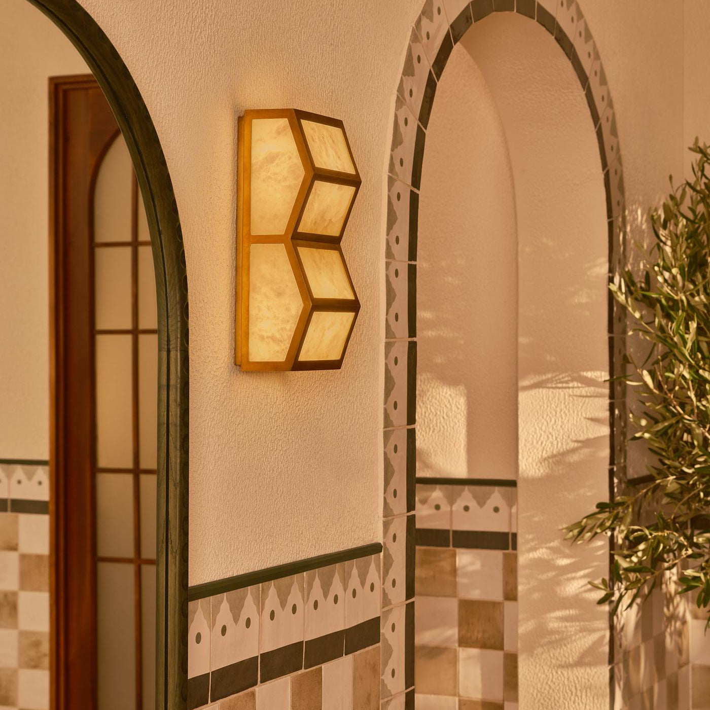 Alabaster Cascade Alabaster Wall Light