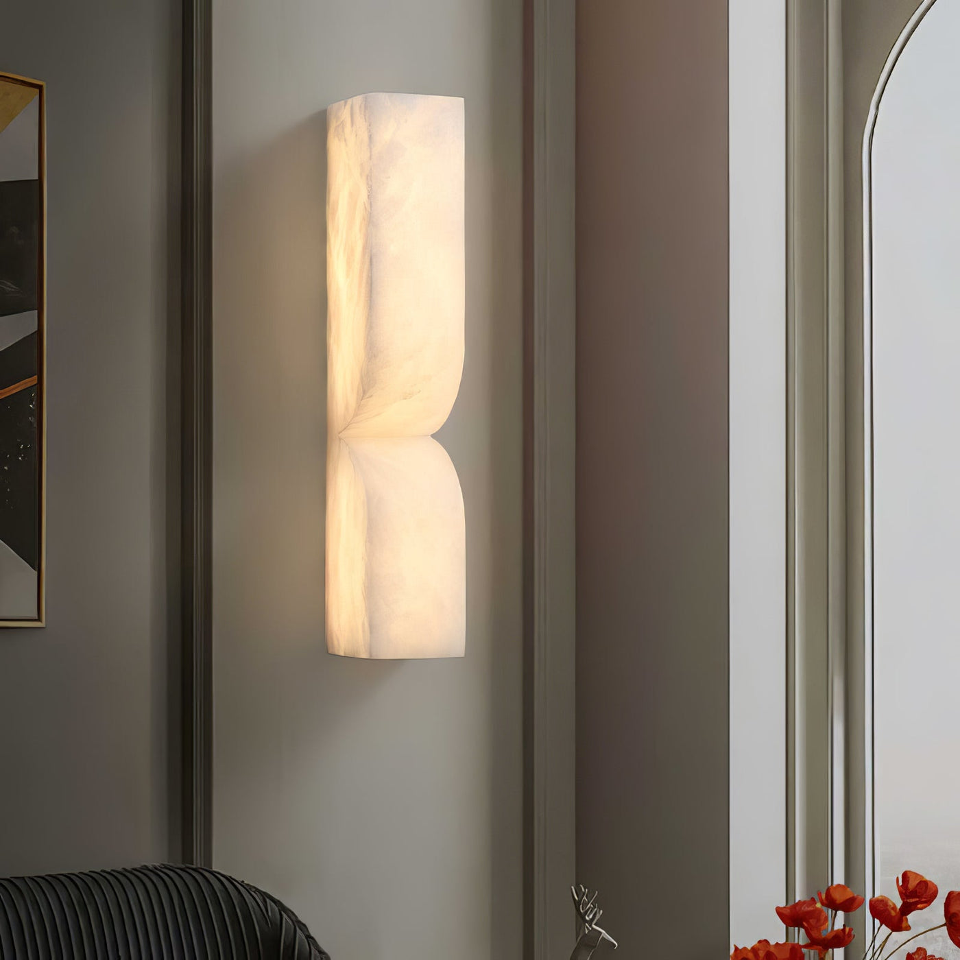 Alabaster Essence Plug-in Wall Sconce