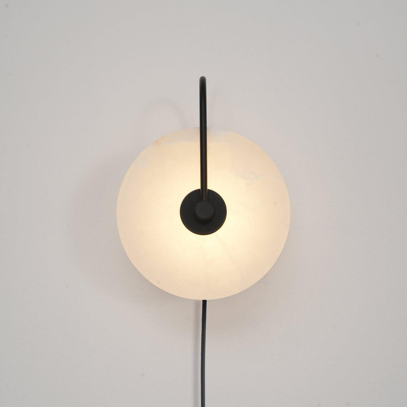 Alabaster LED Plug-In Wall Lamp