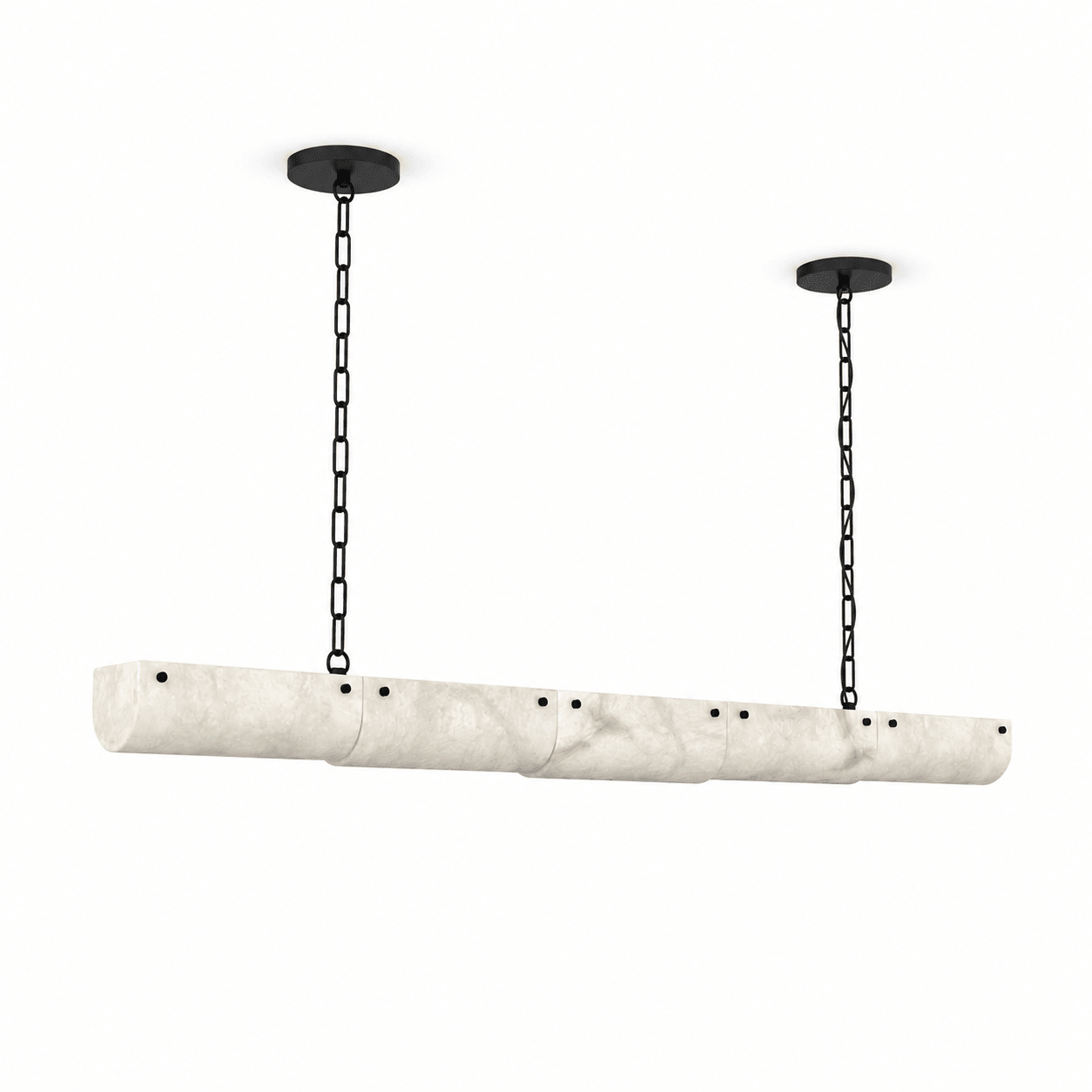 Alabaster Linear Chain Pendant Lamp