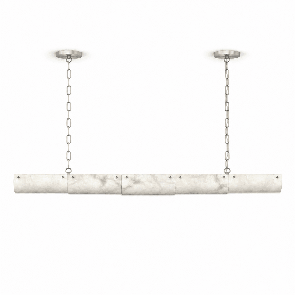 Alabaster Linear Chain Pendant Lamp
