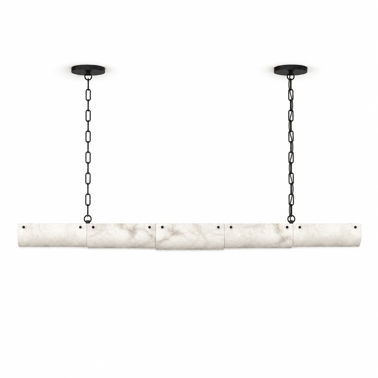 Alabaster Linear Chain Pendant Lamp