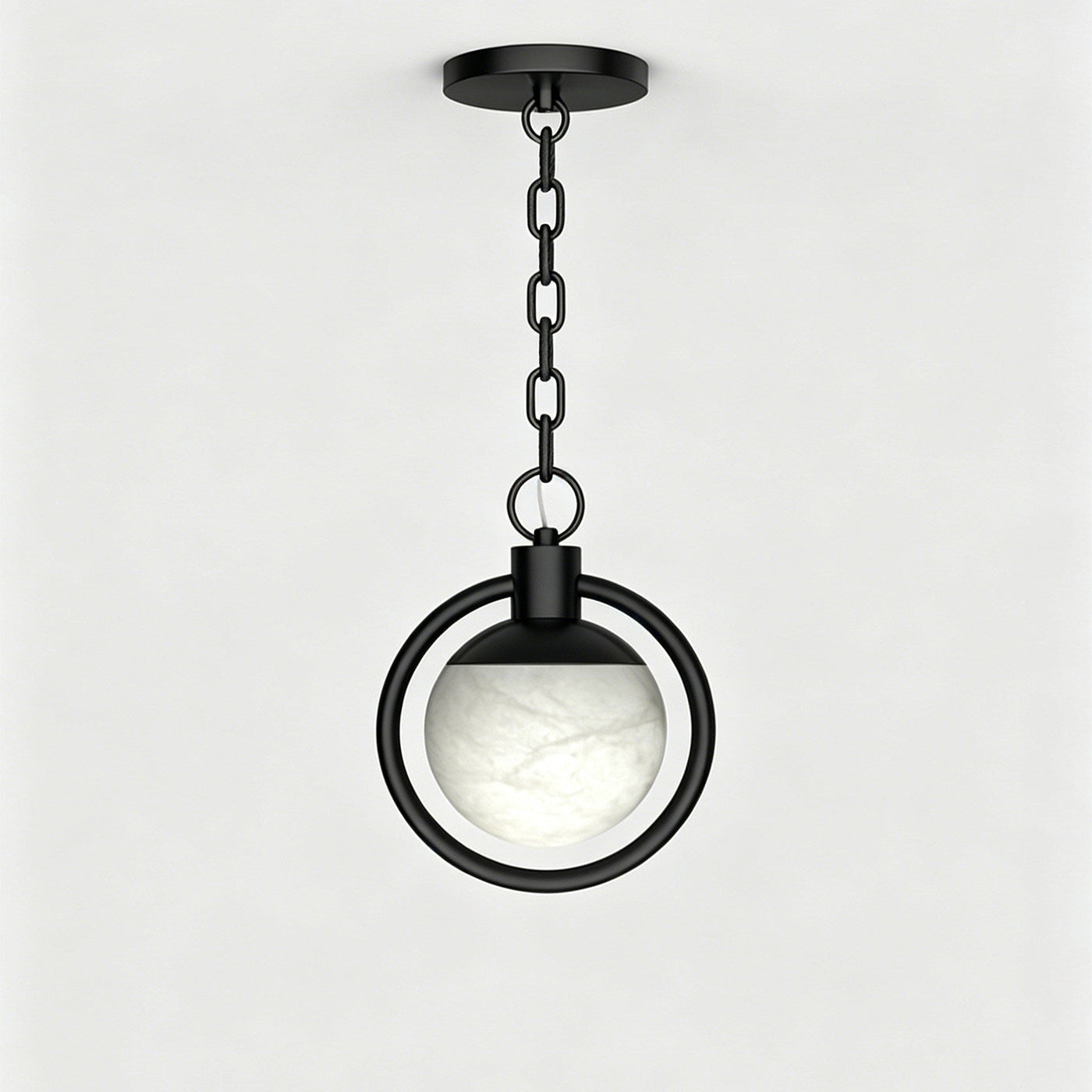 Alabaster Orb Chain Pendant Lamp