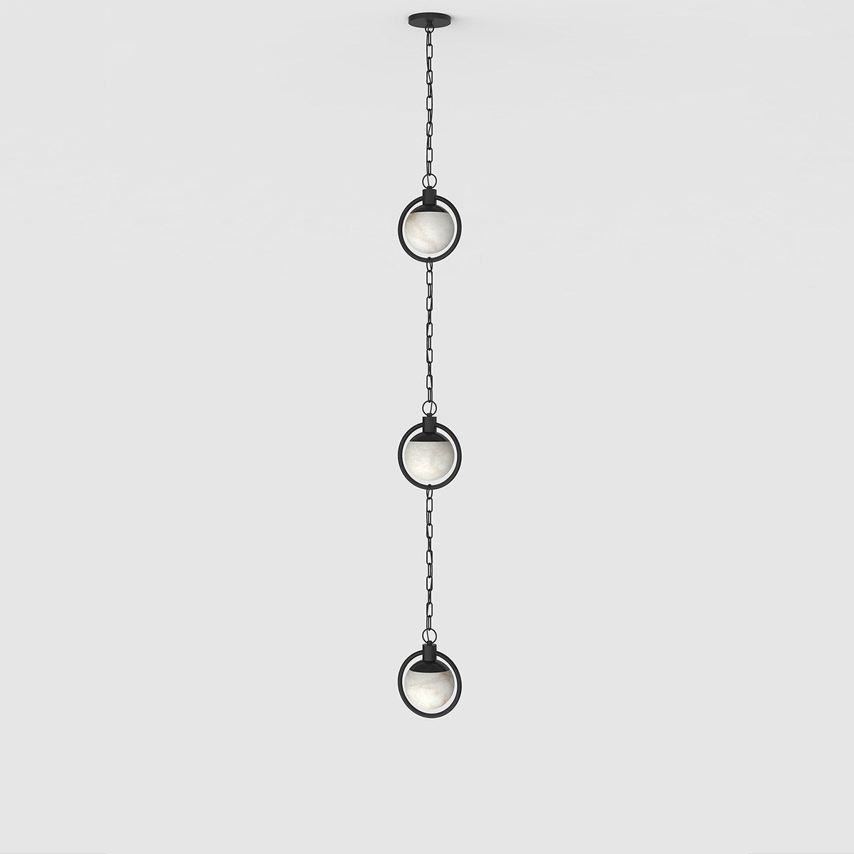 Alabaster Orb Chain Pendant Lamp