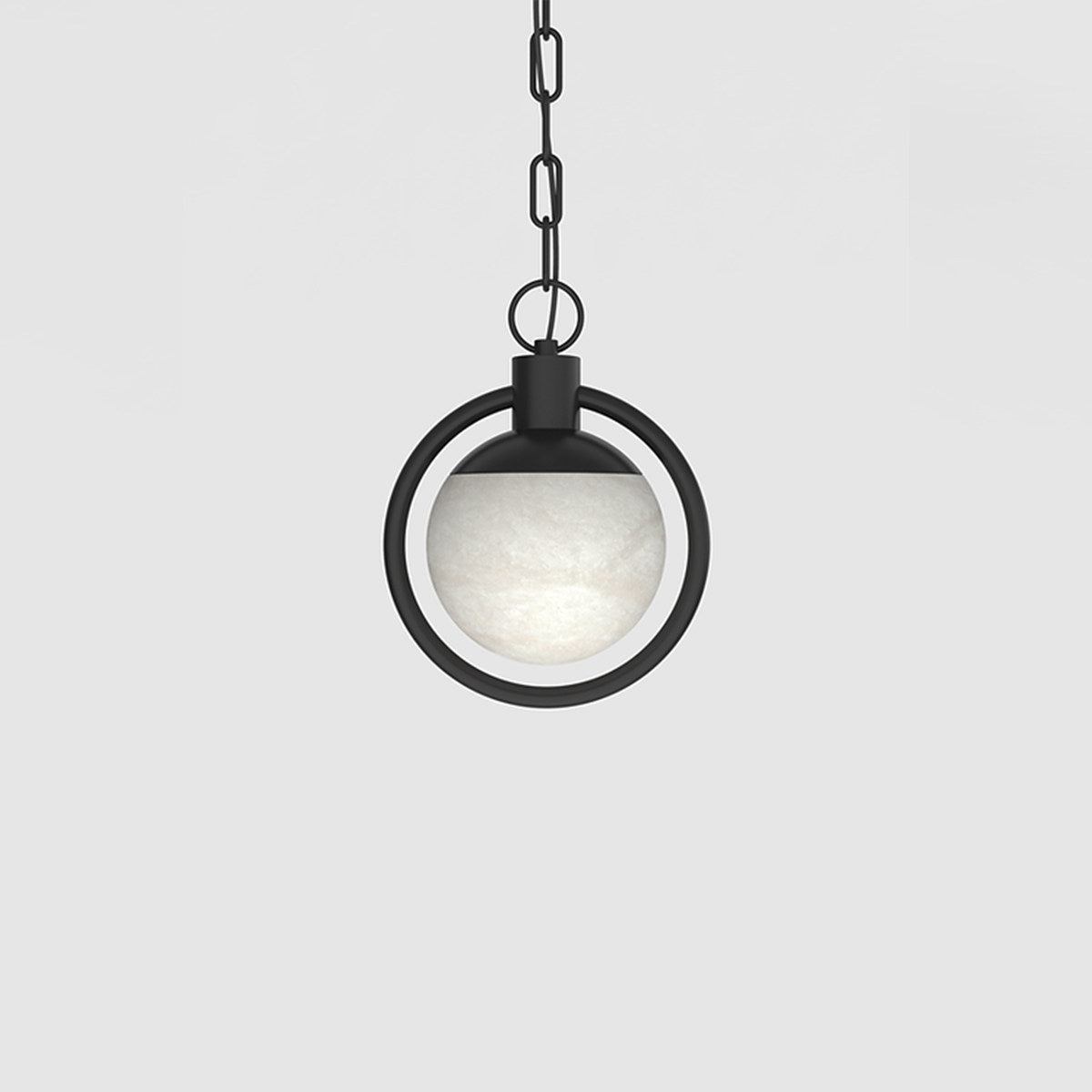 Alabaster Orb Chain Pendant Lamp