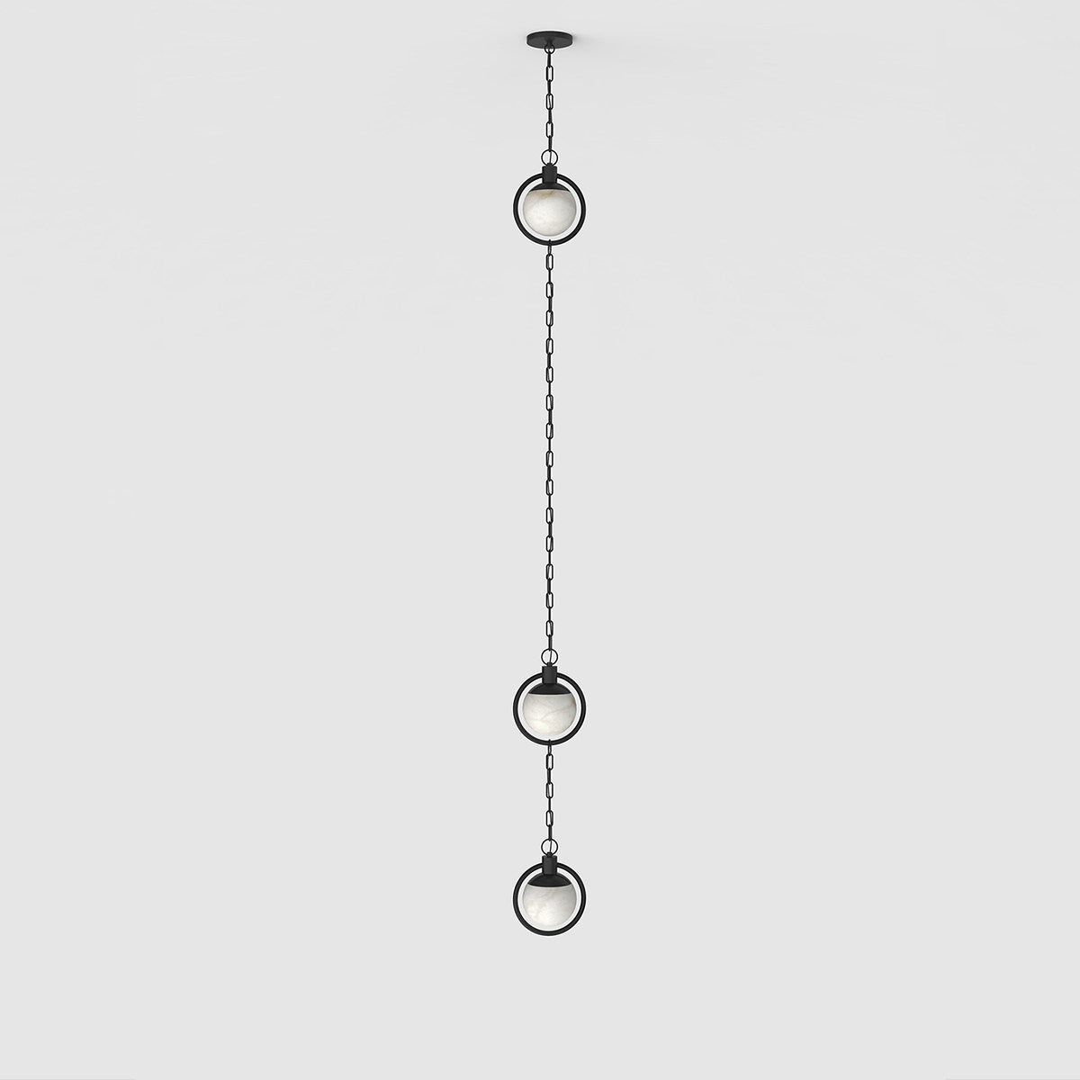 Alabaster Orb Chain Pendant Lamp