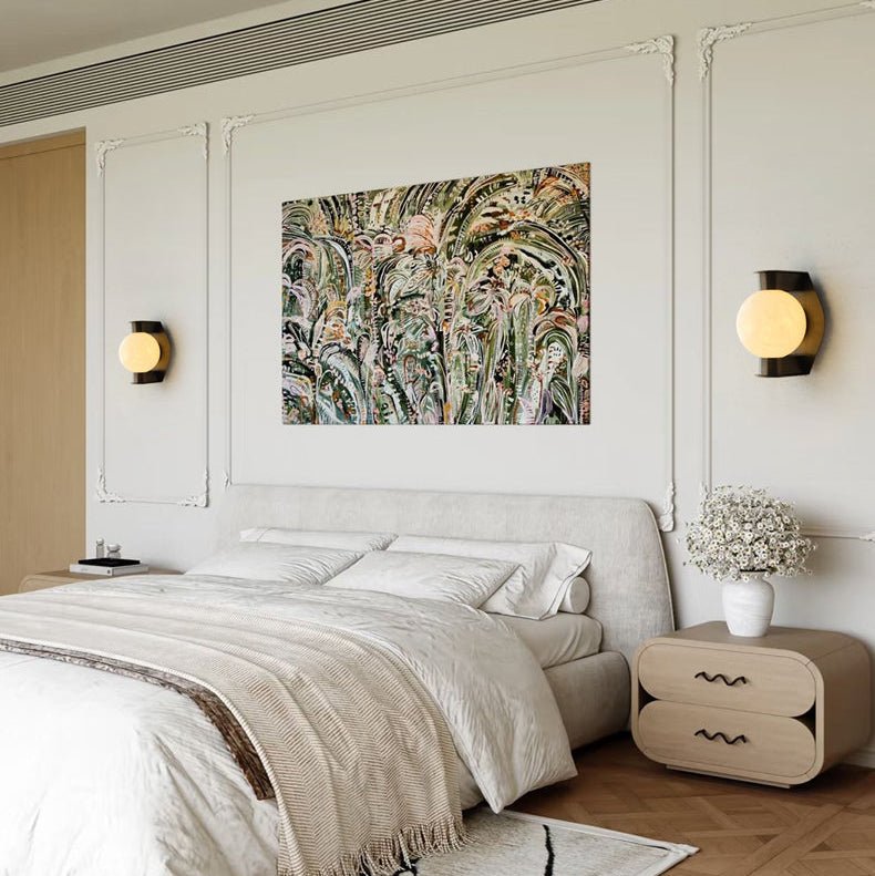 Alabaster Orb Wall Sconce