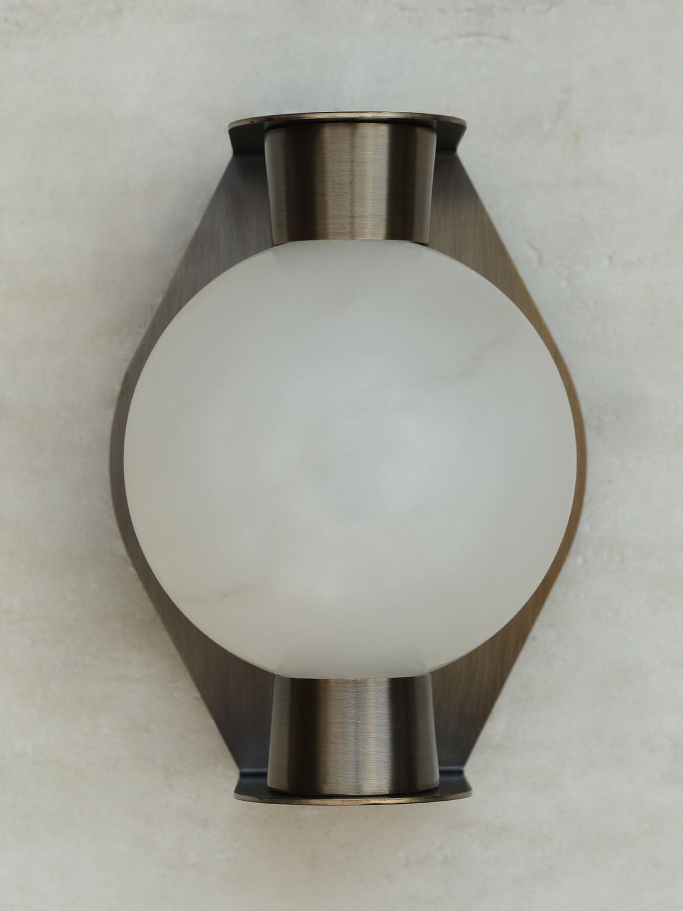 Alabaster Orb Wall Sconce