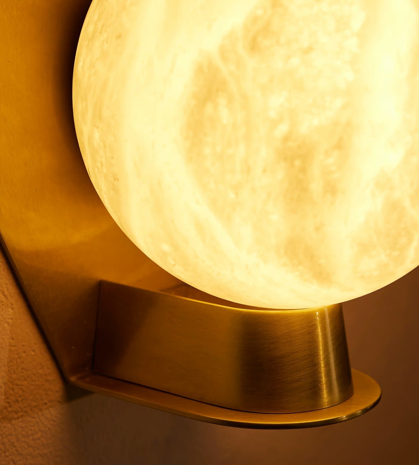 Alabaster Orb Wall Sconce