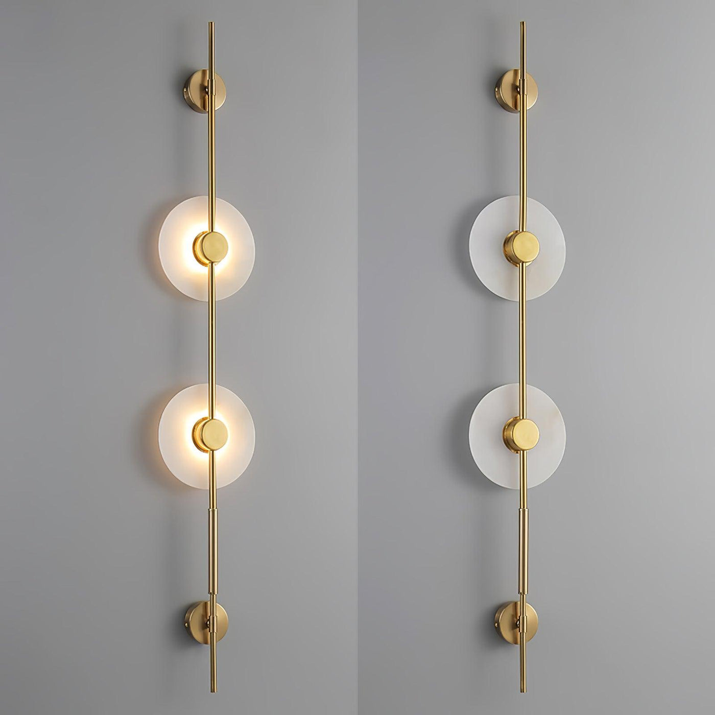 Alabaster Vertical Wall Sconce