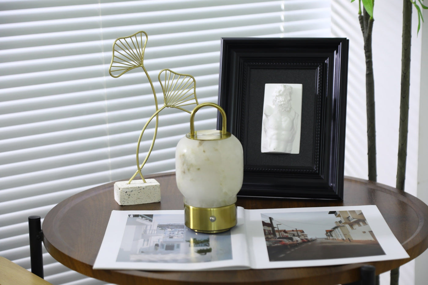 Alabaster Portable Rechargeable Table Lamp