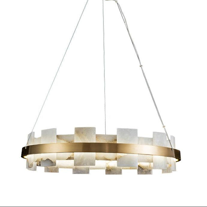 Alabaster Halo Chandelier