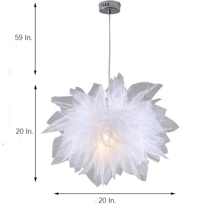 Bloom Fabric LED Pendant