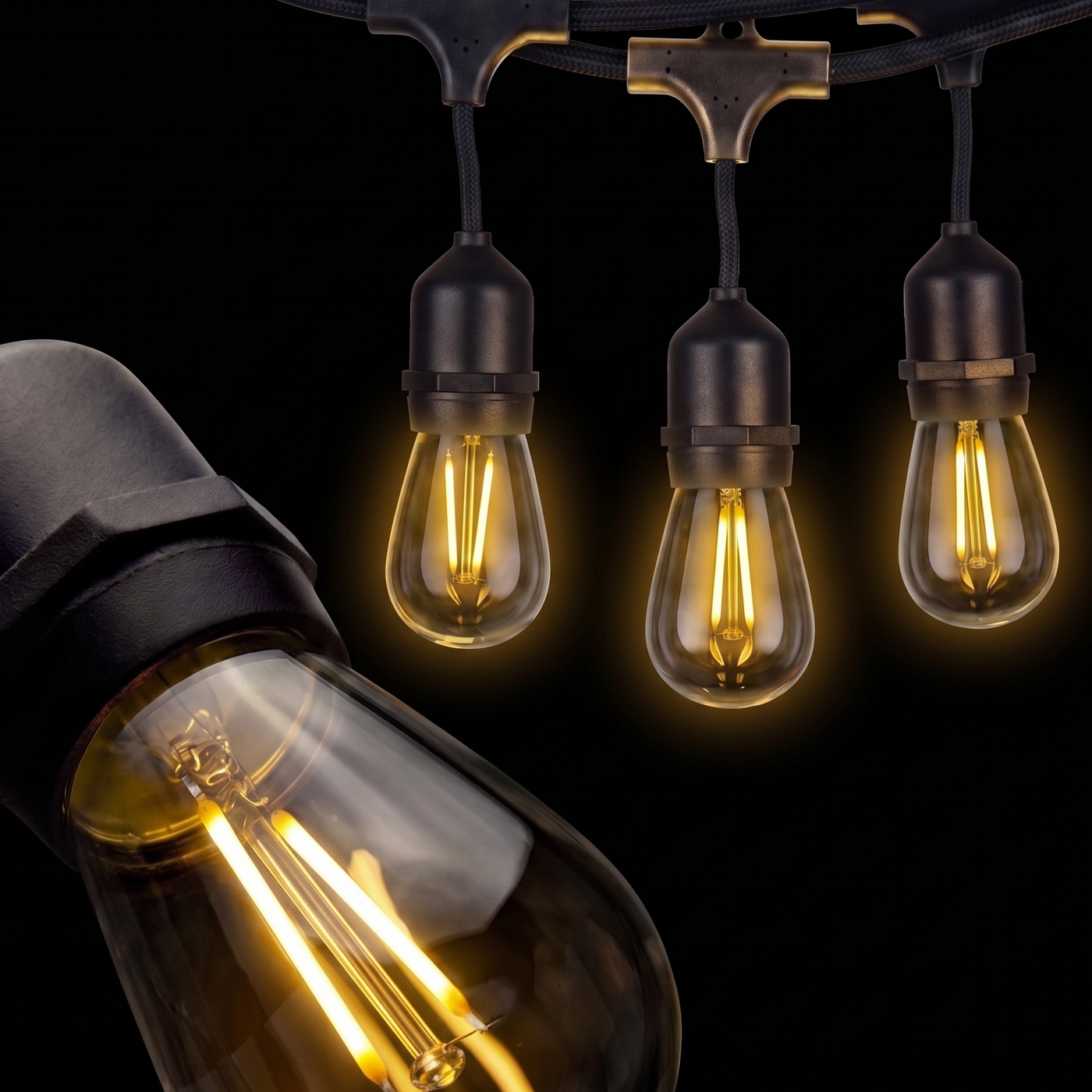 48 FT Outdoor Edison String Lights
