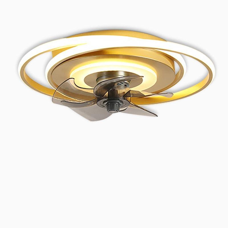 2-Ring Kids Ceiling Fan with LED Light & Remote