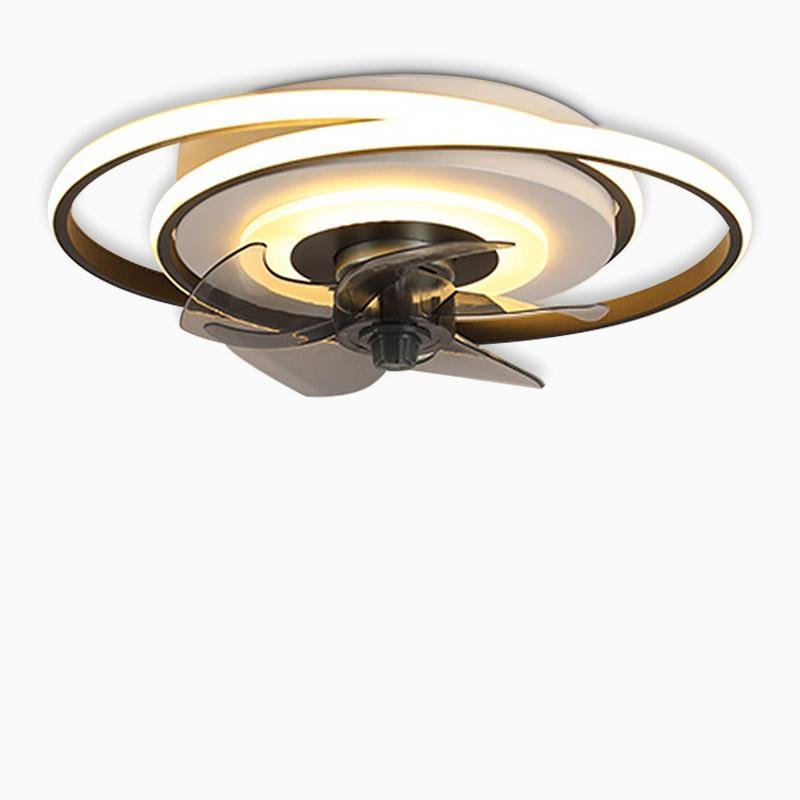 2-Ring Kids Ceiling Fan with LED Light & Remote