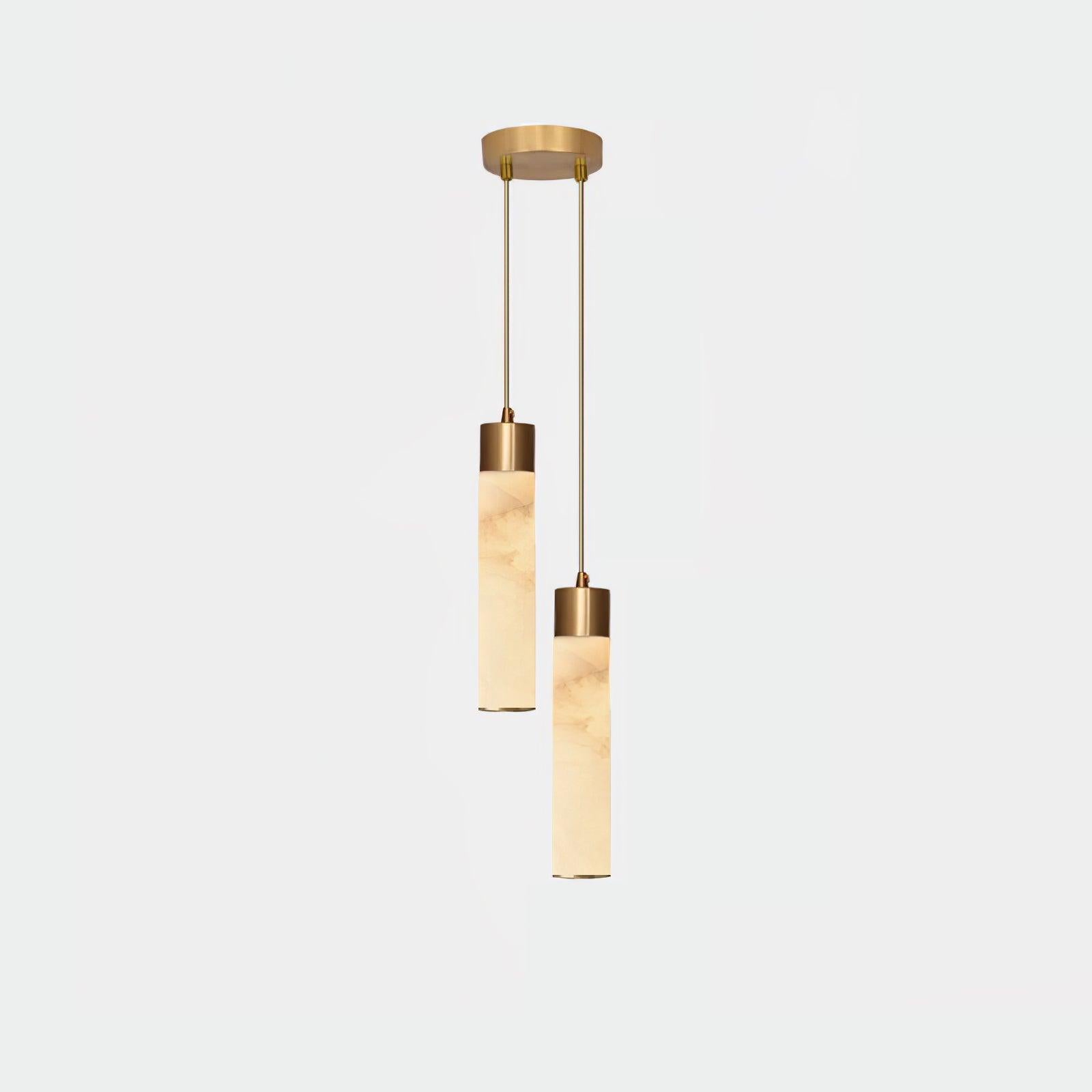 Alabaster Tala Brass Pendant Lamp