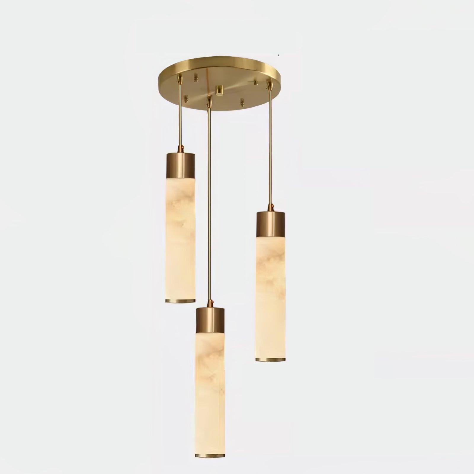 Alabaster Tala Brass Pendant Lamp