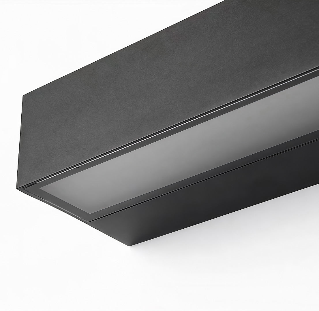 Outdoor Porch Light Modern LED Door Number Black Waterproof Sconce