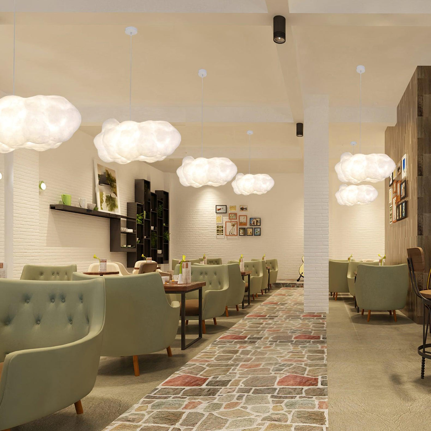 Cloud Cluster LED Pendant
