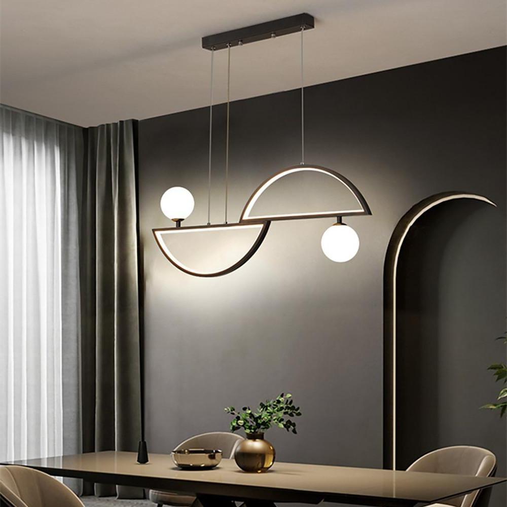 Twin Globe Glass LED Pendant