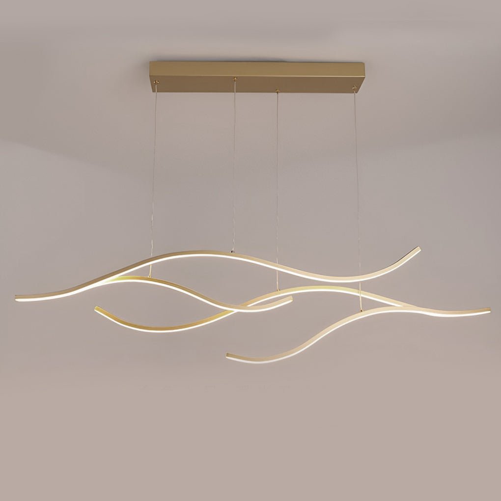 Wave LED Linear Chandelier