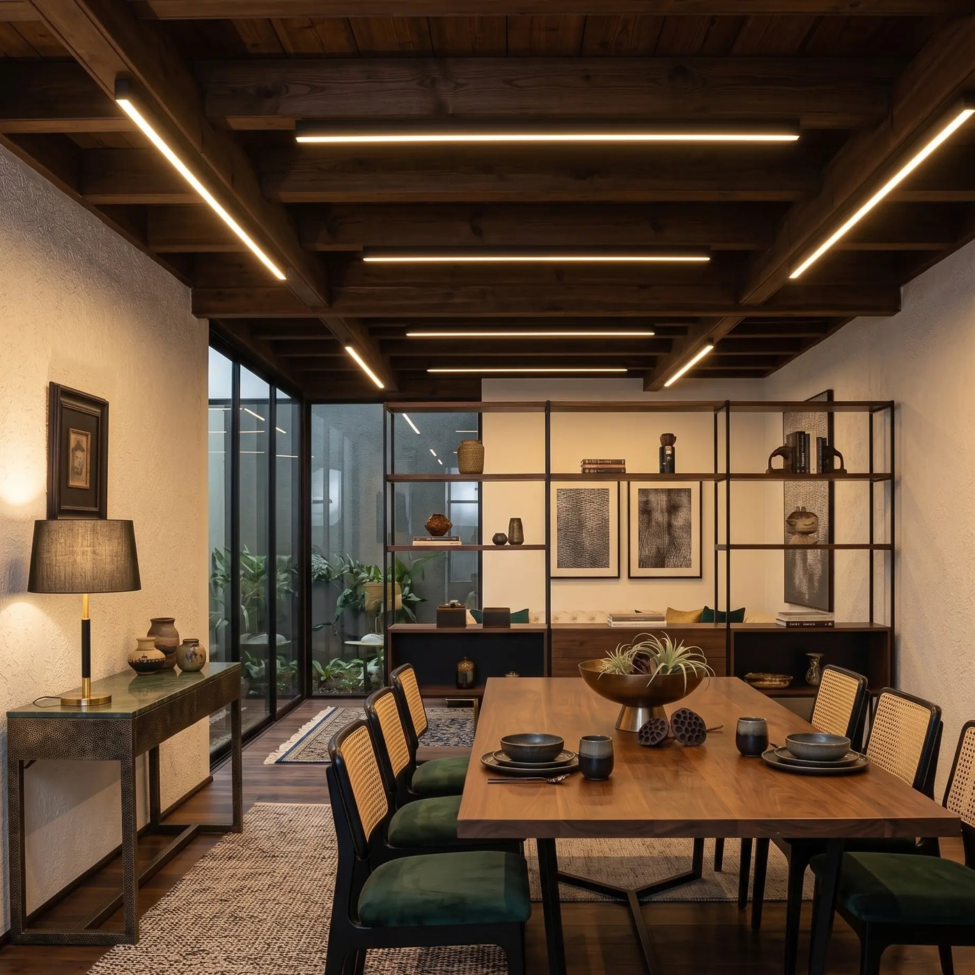 Long Linear Dimmable Ceiling Light