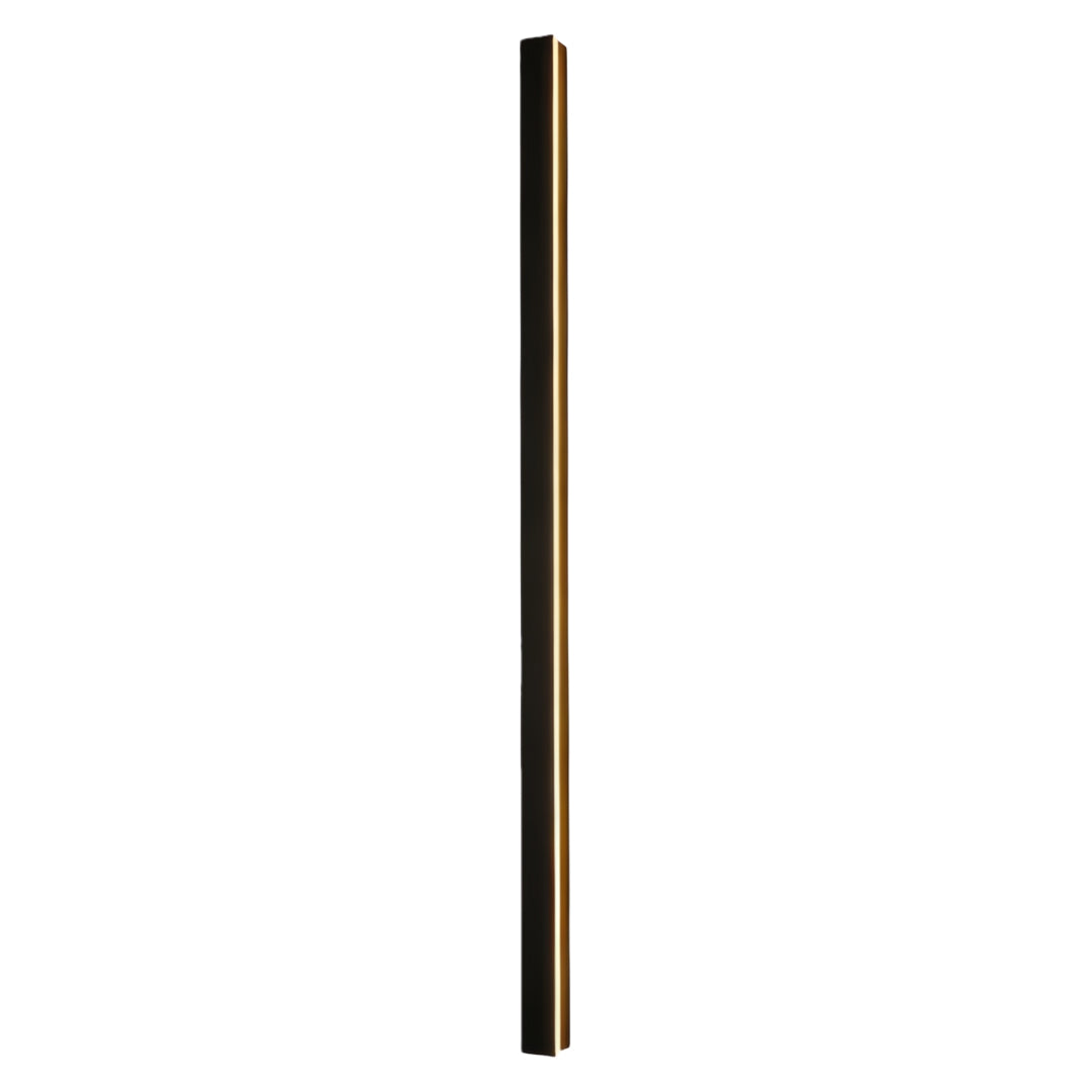 Outdoor Wall Sconce Modern Black Linear LED 40 inch Long Patio Light