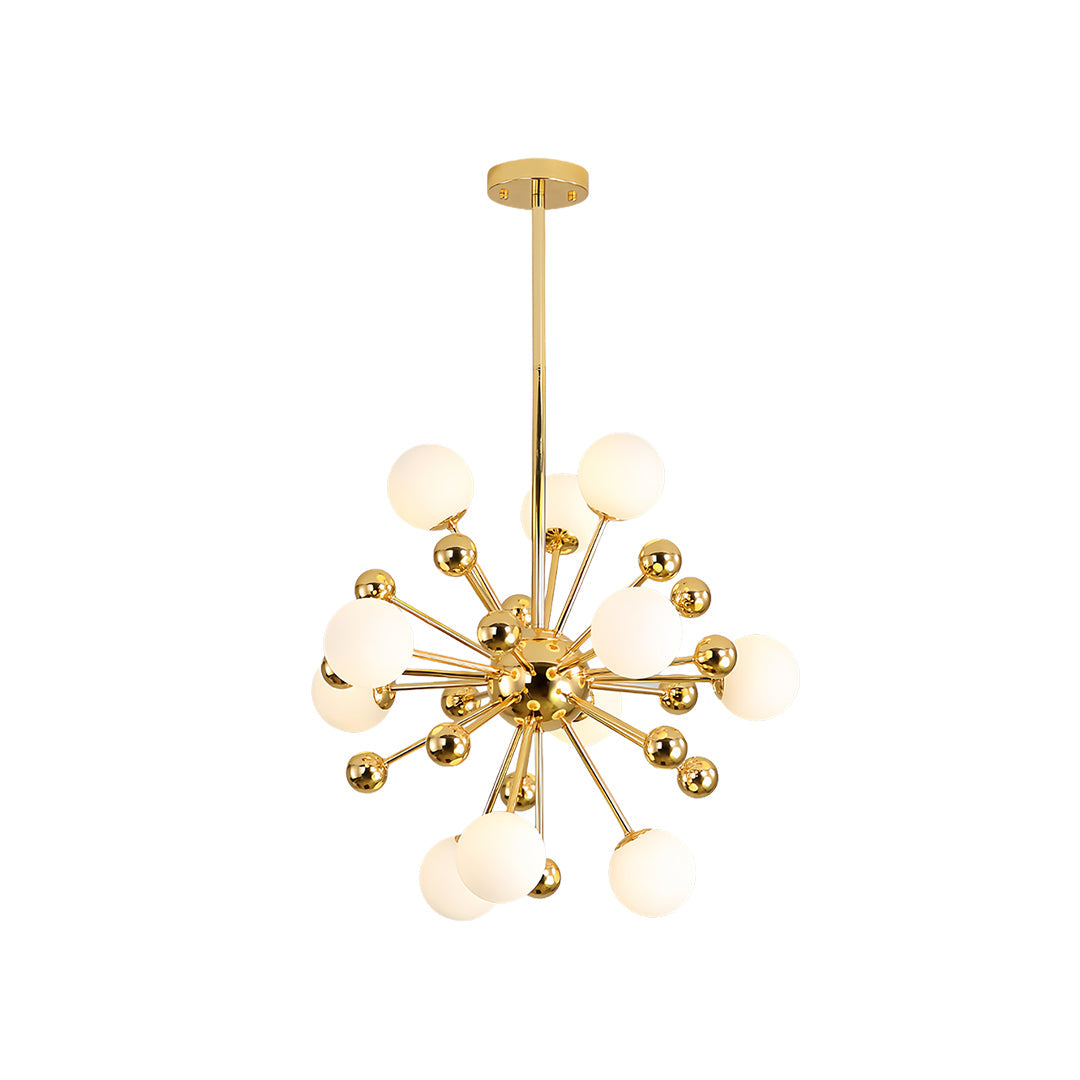 Sputnik Chandelier Modern 12-Light Gold Iron LED Nordic Ceiling Pendant
