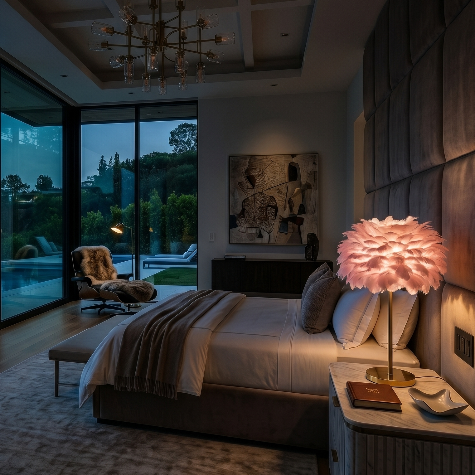 Feather Floor Lamp