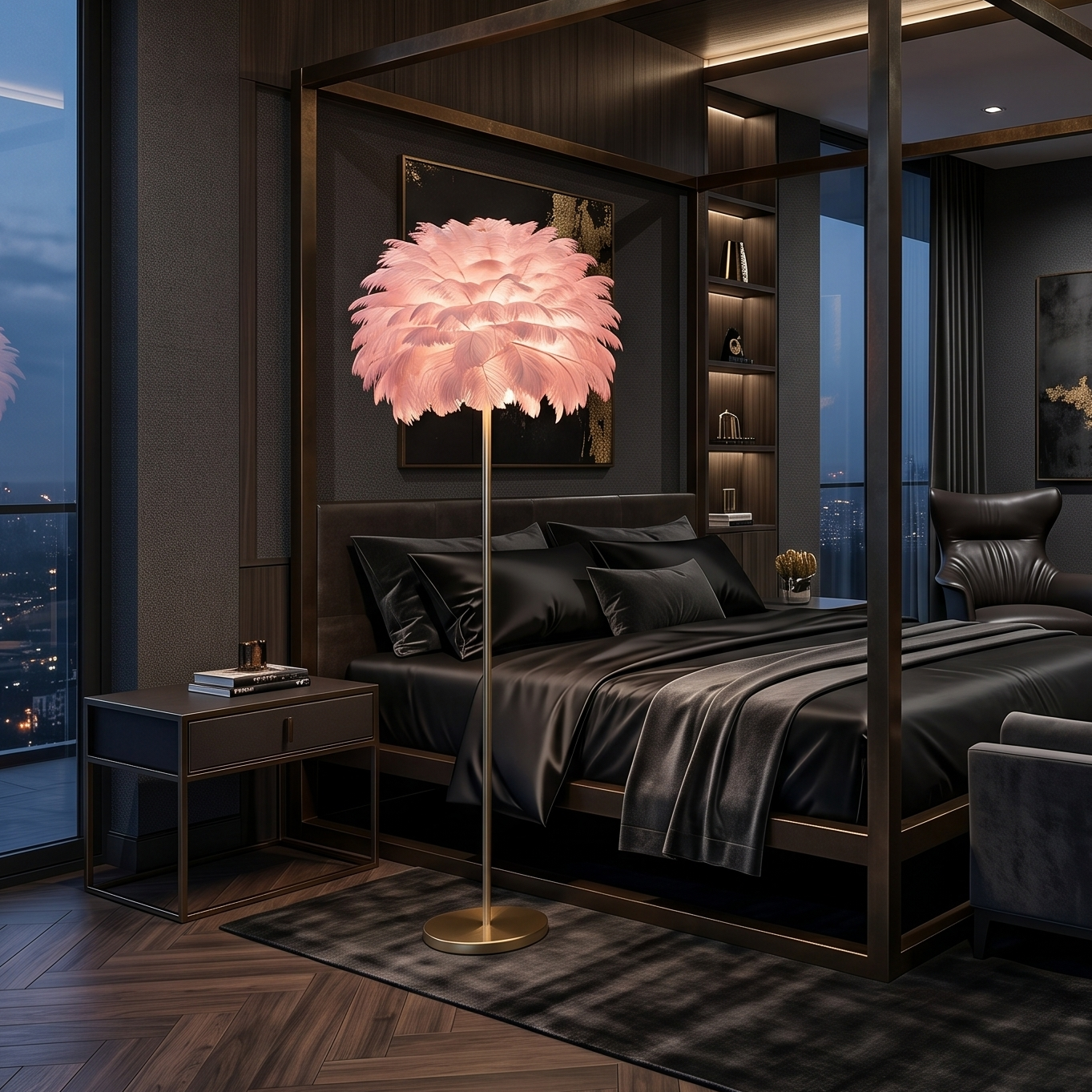 Feather Floor Lamp
