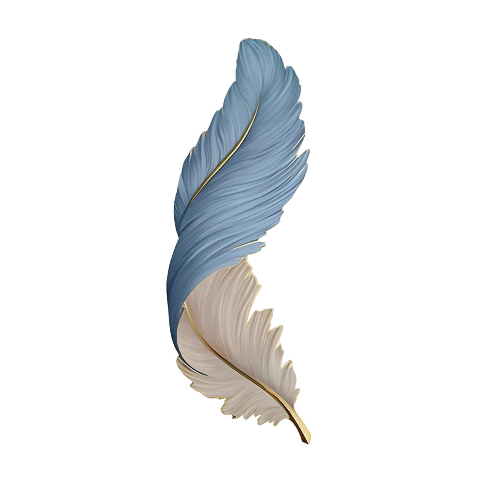 Wall Lamp - Luxury Feather LED Art Deco - Bedroom Living Room Sconce