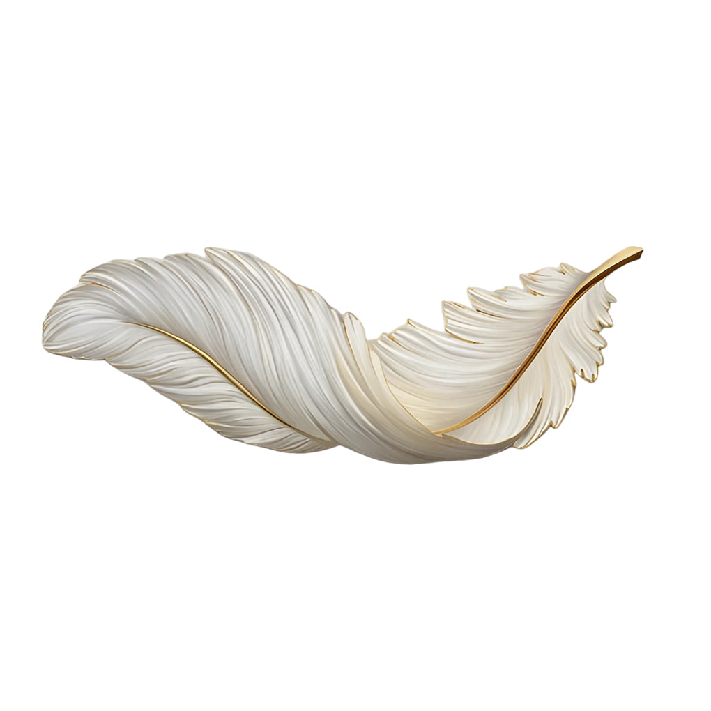 Wall Lamp Luxury Feather LED Art Deco Bedroom Living Room Sconce