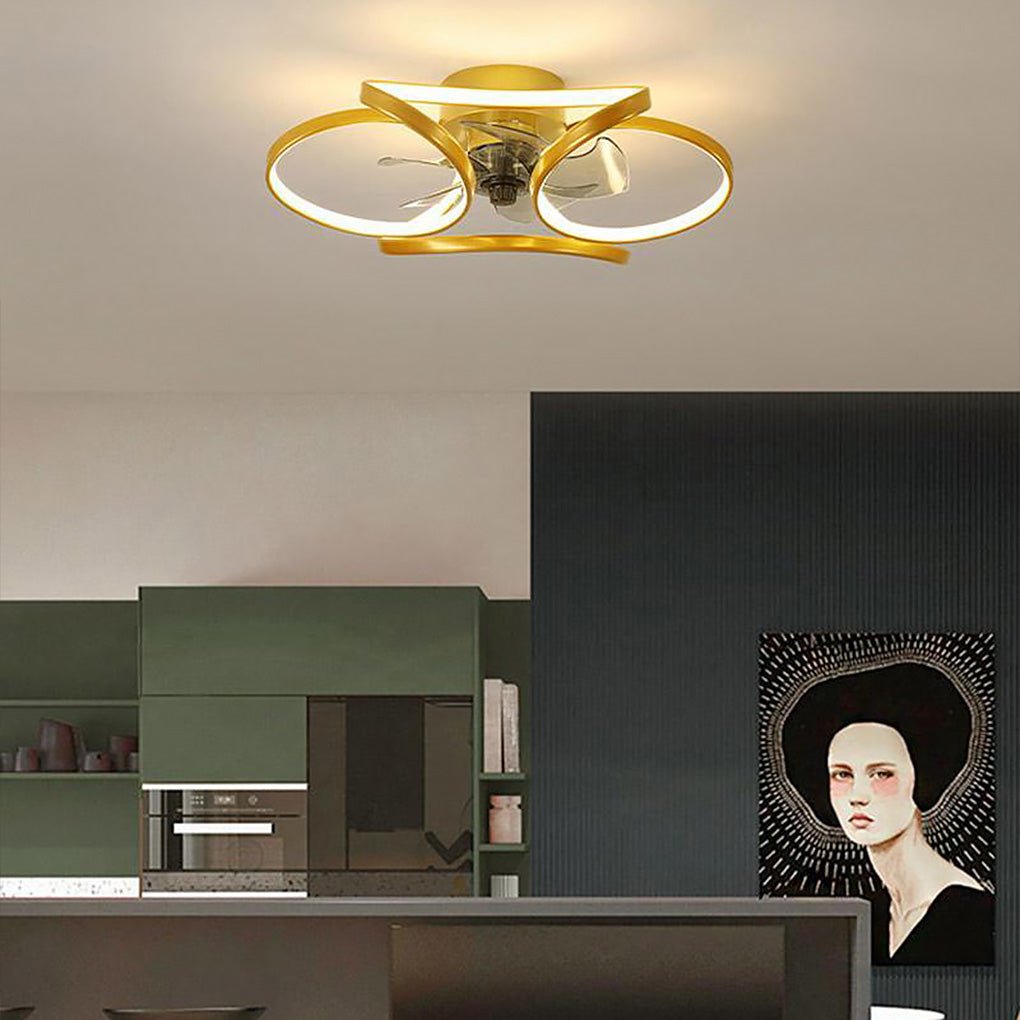 Flower LED Ceiling Fan with Light