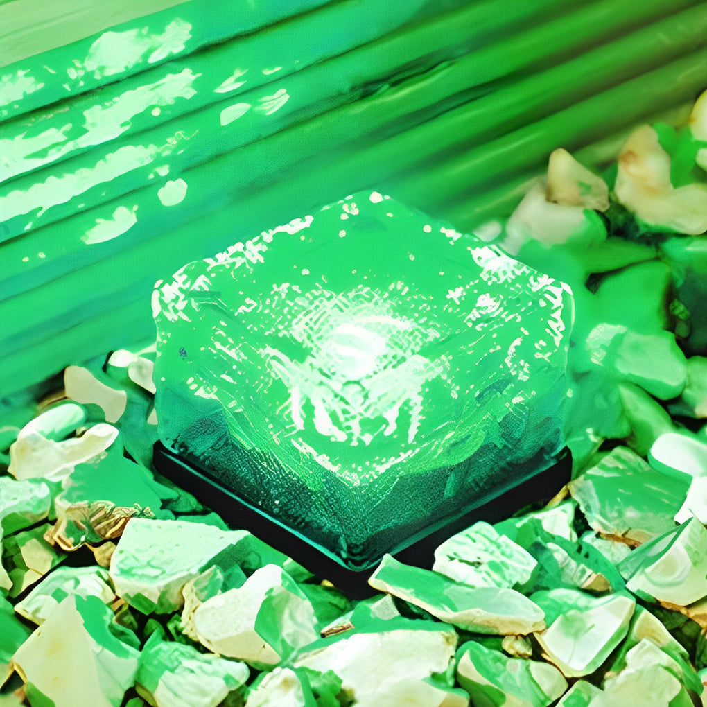 Solar Step Lights - Outdoor LED Ice Cube Deck - Pathway Garden Lamp