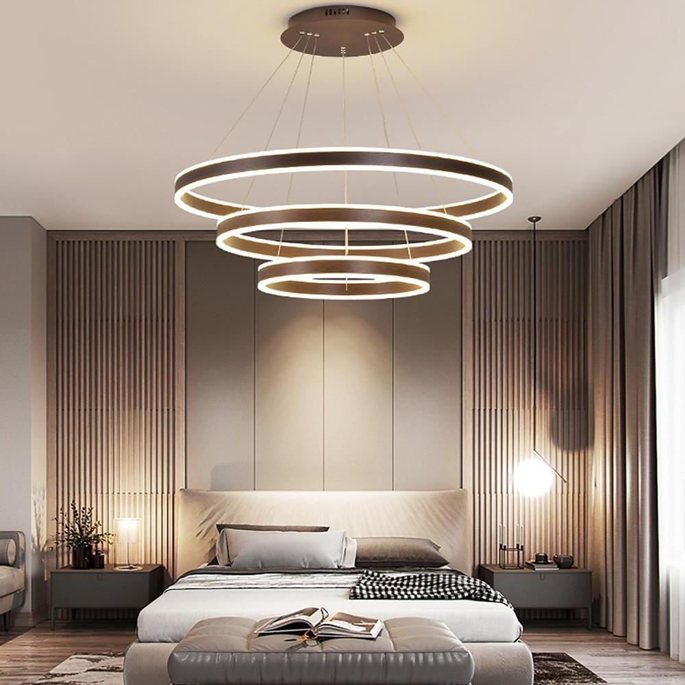 LED Chandelier Modern Interweaved Circles Pendant Dining Room Ceiling