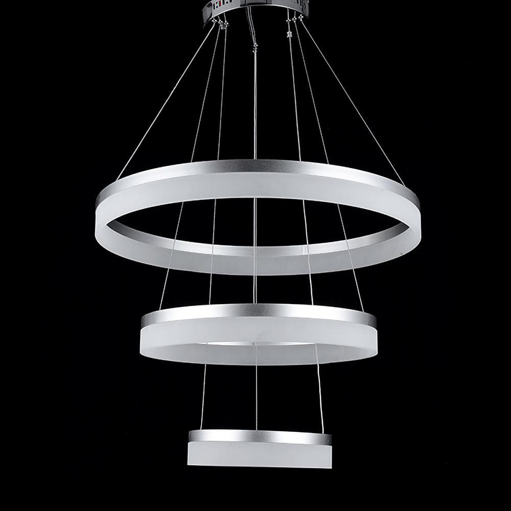 3-Ring Acrylic LED Chandelier