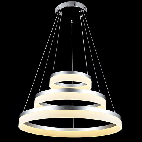 3-Ring Acrylic LED Chandelier