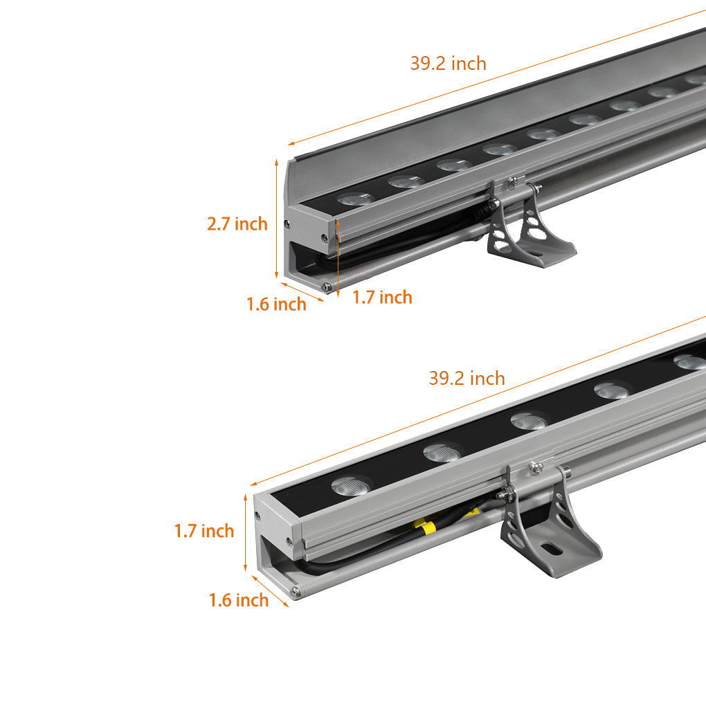 Wall Washer Light Modern LED Linear Outdoor Uplight Adjustable Wall