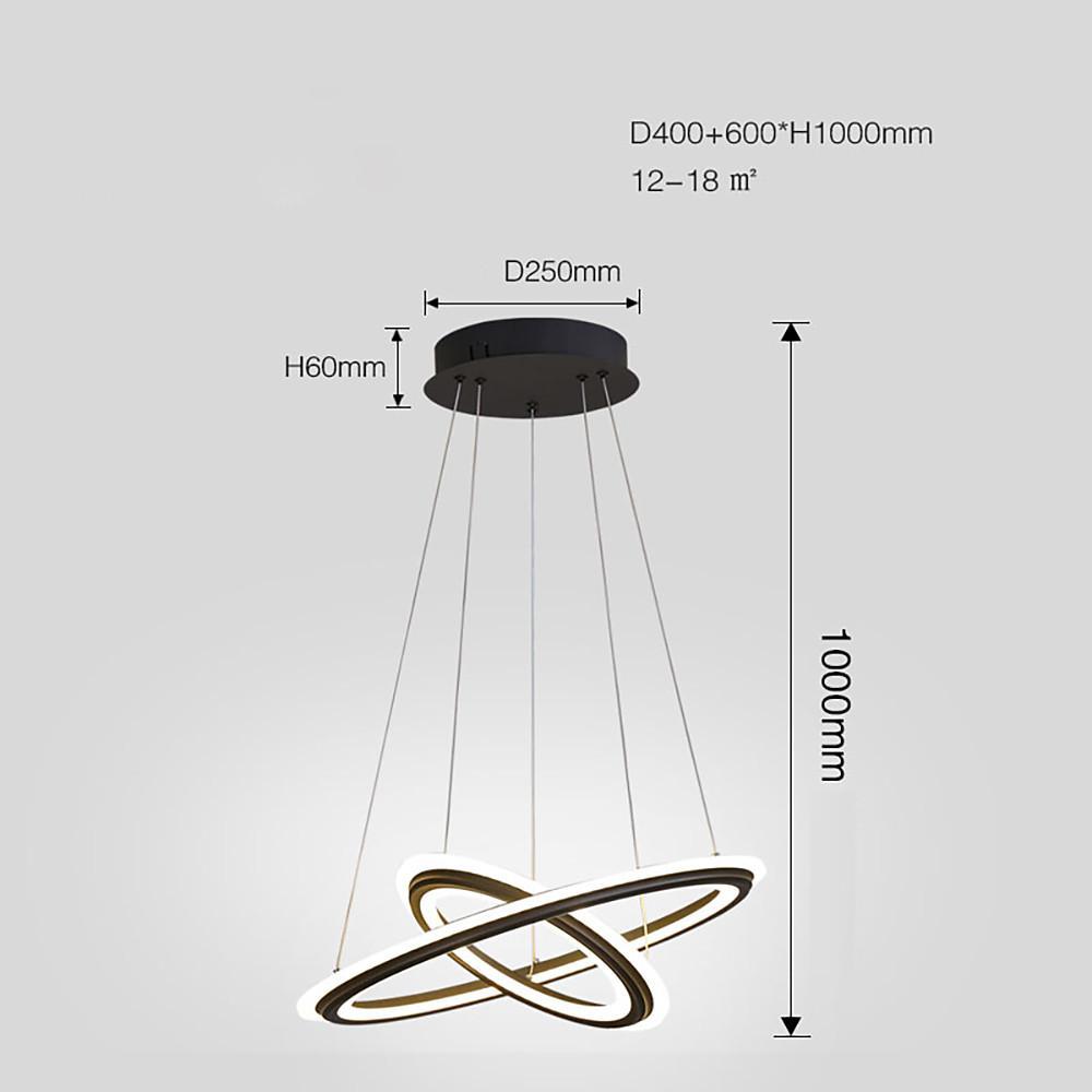 Dual Ring Nordic LED Chandelier
