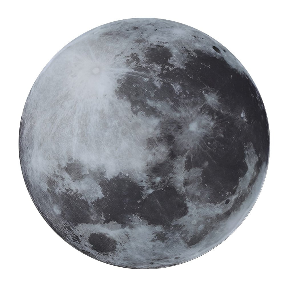 LED Wall Lamp - Round Moon Modern Art Sconce - Dimmable Bedroom Light